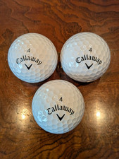 3 New Callaway Supersoft White Golf Balls
