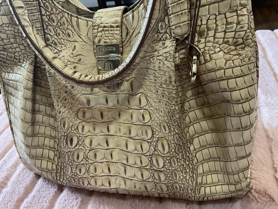 BRAHMIN Celia bayard leather satchel hobo bag - Image 2 of 4