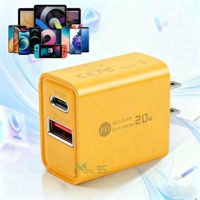 Dual Port 2-Port USB Fast Wall Charger Block For All Cell Phone iPad US Plug