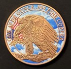 Two(2) Don't Tread On Me Liberty Or Death Gadsden Flag 1oz Colorized .999 Copper — photo 3