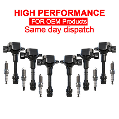 6 For 2002-2008 Nissan Maxima V6 3.5L Ignition Coil PACK & Spark Plug UF349