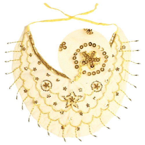 Belly Dance Tribal Face Veil Sequin Tassels Veil Masquerade Mesh Mask Headpiece - Picture 9 of 43