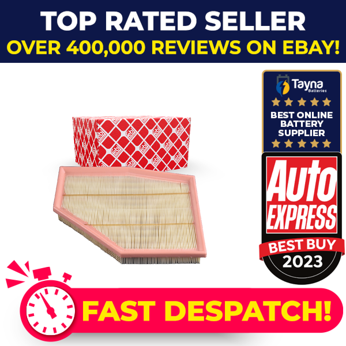 Air Filter Front Right 179153 Febi 13718699809 Genuine Top Quality Guaranteed