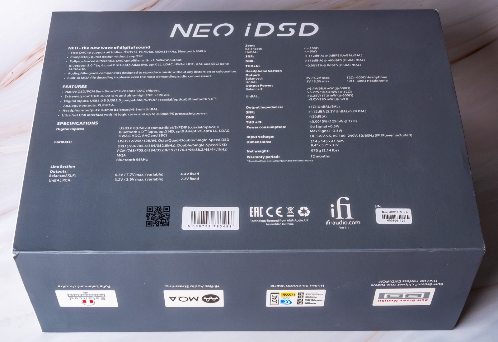 iFi NEO iDSD Ultra HD DAC + Headphone Amp - Brand New