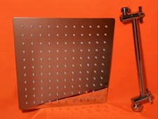 10” Rain Shower Head Plus Adjustable Neck Stainless Steel Chrome Finish