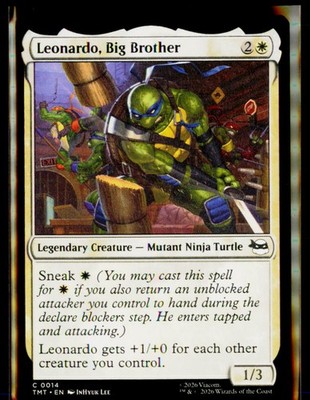 Leonardo, Big Brother C Teenage Mutant Ninja Turtles 14 NM