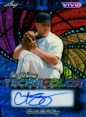 Curt Schilling 2025 Leaf Vivid In Glorious Technicolor Auto /6