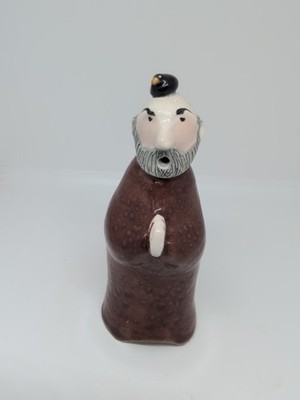 Vintage Stuart Bass Pie Bird Vent / Funnel * Monk / Bald Man * signed, ENGLAND