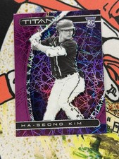 2021 Panini Chronicles Titan Purple Holo #4 Ha-Seong Kim San Diego Padres