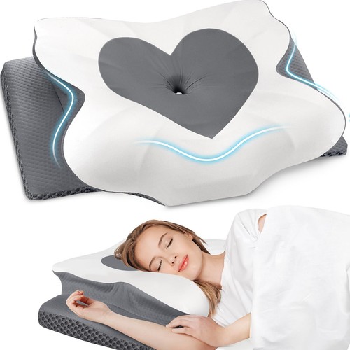 Cervical Neck Pillow Memory Foam Neck Support Pillows for Sleeping Shoulder 