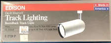 Edison Track Lights E2728 P New White