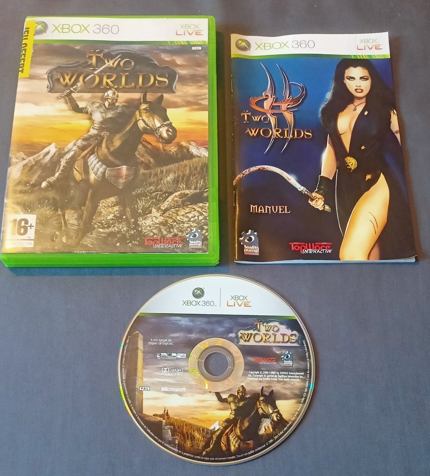 (X360-3) XBOX 360 Two Worlds PAL FR COMPLET
