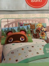 Animal Crossing Horizons Super Soft Twin Bed Sheet Set New