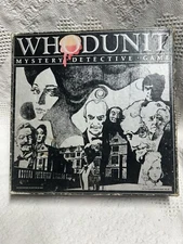 Whodunit Mystery Detective Board Game, Selchow & Righter Vintage 1985 Used Games