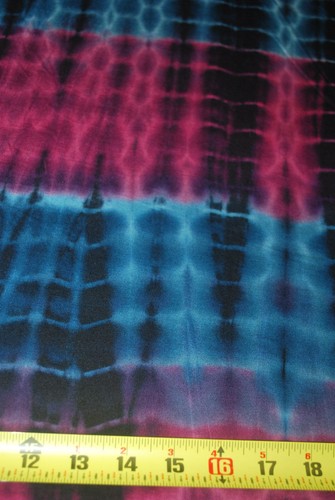 Camiseta deportiva de spandex Tie-Dye Rayon tela tejida hermosa ciruela elástica de punto azulado 9 oz - Imagen 4 de 5