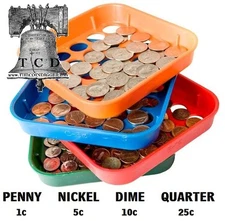 Speed Sort Coin Sorting Trays Organizer MMF Penny Nickel Dime Quarter Sorter 