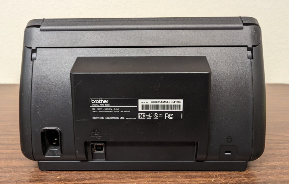 Brother ImageCenter ADS2000e Duplex Desktop Portable Color Scanner tested eBay