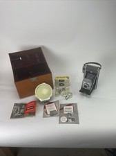 Polaroid Highlander 80 Land Camera w/ BC Flash 281 Diffuser Bulbs Extras