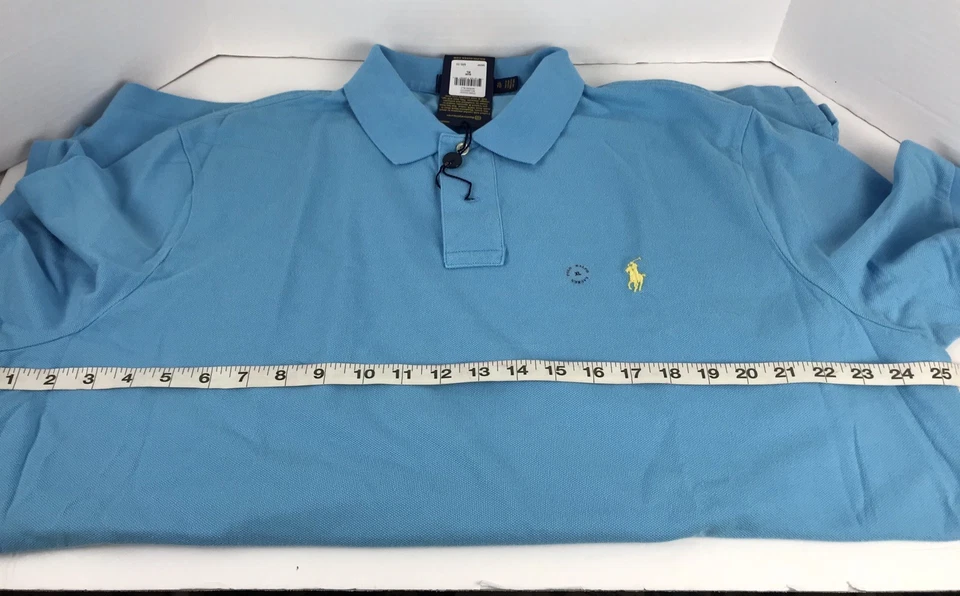 Hombres Margie Azul Ralph Lauren Manga Corta Abotonada Con Sombrero A Juego XL 1x Foto 4 de 4