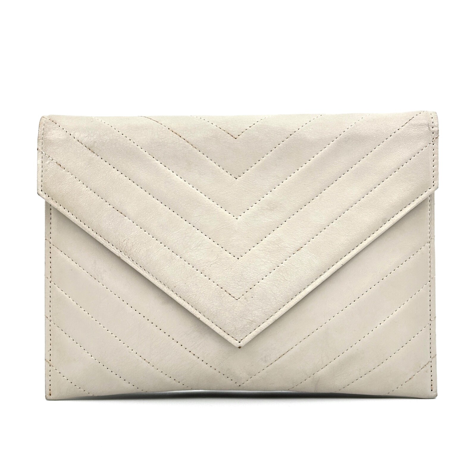 YSL Yves Saint Laurent Matelasse Quilted Clutch Handbag Preowned