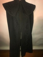 VTG 1800S WOMENS VICTORIAN THICK HEAVY WOOL LONG RIDING CAR CAPE COAT JACKET