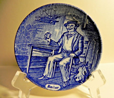 Enoch Wedgwood OLD CHELSEA BLUE Professionals Series set of 6 Coasters - Mint