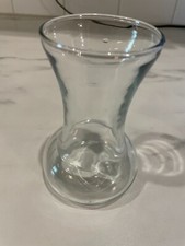 VTG Clear Glass Vase, 5 in. Hand Blown Glass 5" simple classic plain