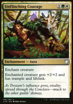 Magic the Gathering MTG Unflinching Courage (192) Commander 2018   LP