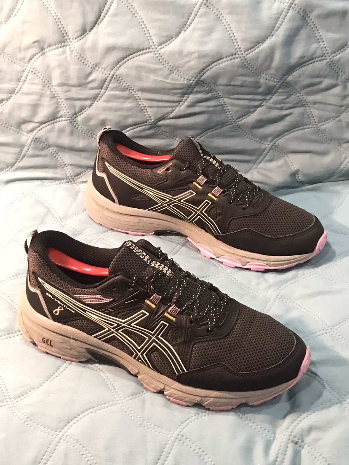 Asics Running Shoes Womens 11 Gel Venture 8 Sneakers Black Lilac 1012A708-image