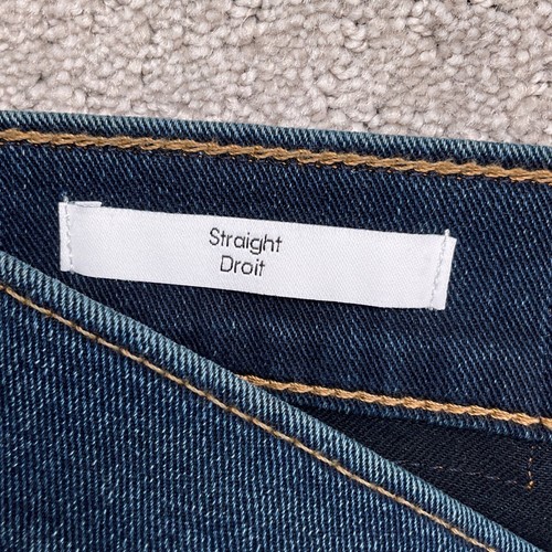 Calvin Klein Jeans Men 34W 30L Blue Whisker Straight Fit Cotton Stretch Denim - Picture 5 of 13