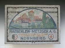 GROSSE Blechdose HAEBERLEIN-METZGER A.G. N&Uuml;RNBERG um 1920