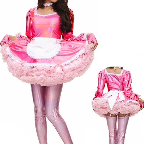 Sissy Dulce Clásico Vestido Lolita Elegante Delantal Vestido de Mucama con Guantes y Prendas para el Cuello - Imagen 2 de 19