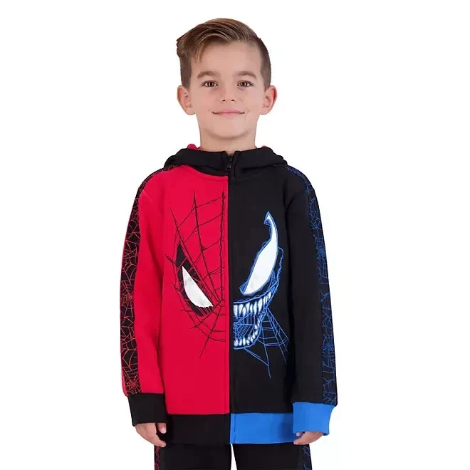 Juego de 2 piezas de vellón Spiderman Venom para niños talla XS 4-5 Foto 2 de 4