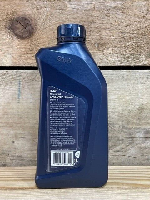 GENUINE BMW MOTORRAD ADVANTEC ULTIMATE 5W40 MOTORCYCLE OIL 1 GENUINE BMW MOTORRAD ADVANTEC ULTIMATE 5W40 MOTORCYCLE OIL 1