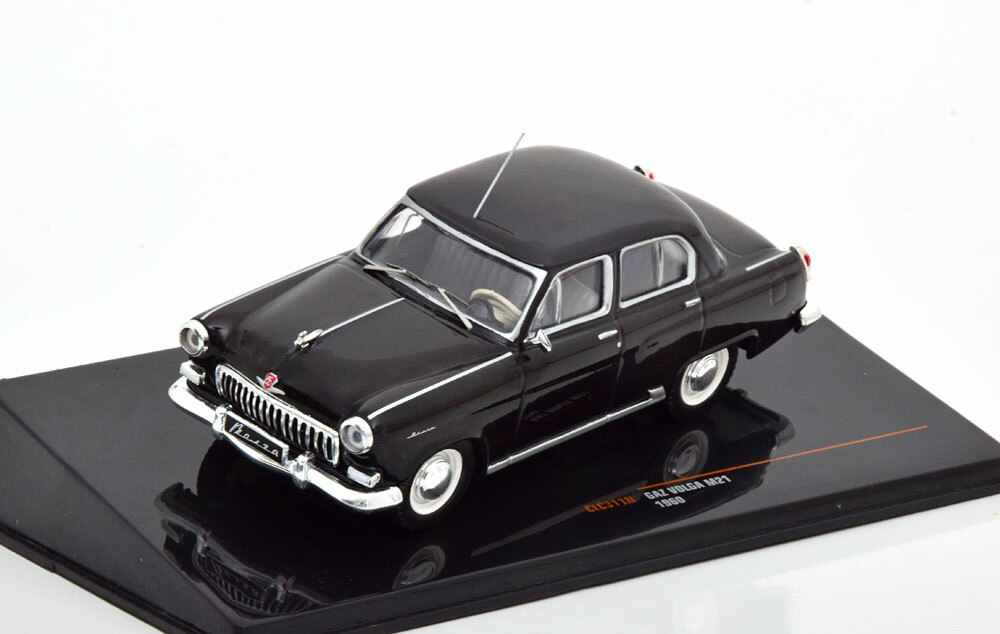 Modèle réduit GAZ Volga M21 1960 noir IXO 1:43 : haute précision en métal injecté de collection