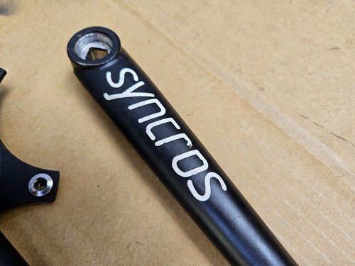 Guarnitura tripla bici da strada vintage Syncros Revolution 175 mm 130/74 BCD (senza anelli) - Foto 4 di 9