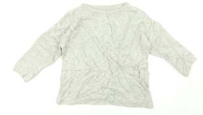 Marks and Spencer Damen Pullover Grau Acrylmischung Größe 8