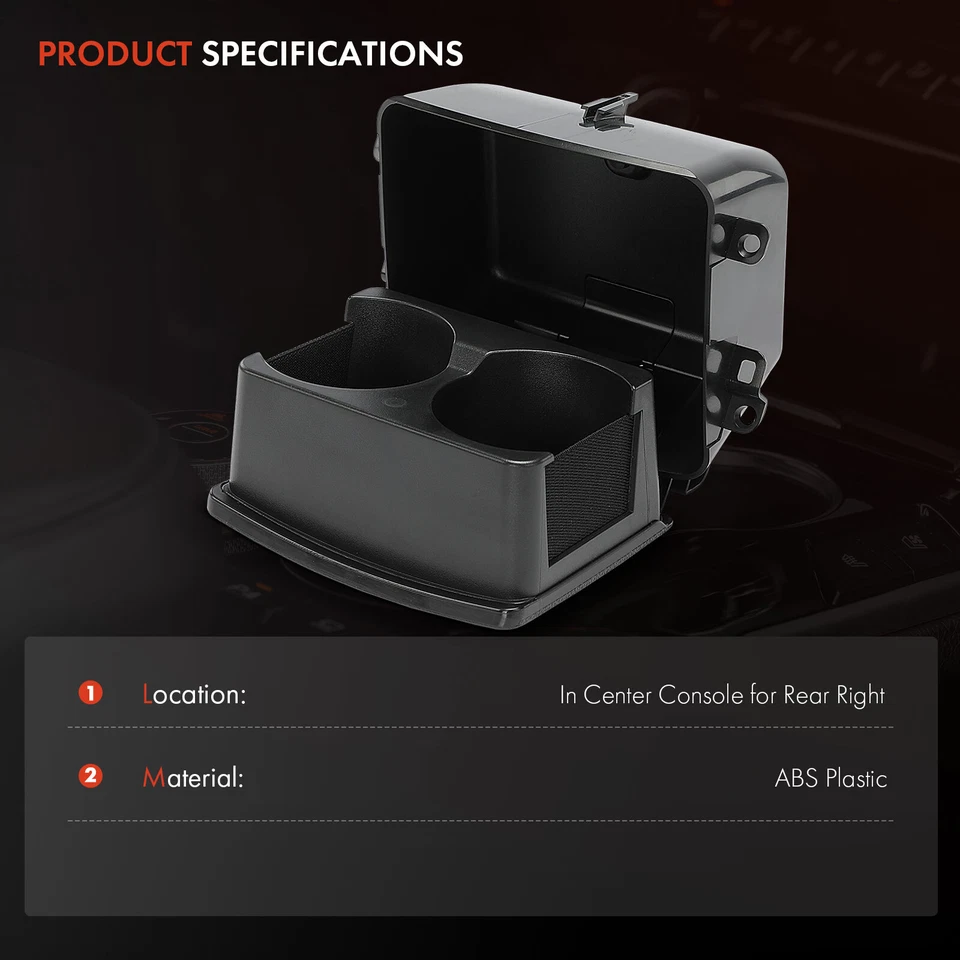 Новый задний пассажирский подстаканник на центральной консоли для Ford Explorer 2011 2012-2019 - Изображение 3 из 4