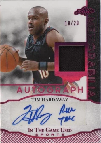 2024 Leaf in the Game Used Sports - Tim Hardaway #IGA-TH3