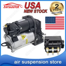 For Mercedes GL ML W164 GL450 GL350 Air Suspension Compressor Pump + Valve Block