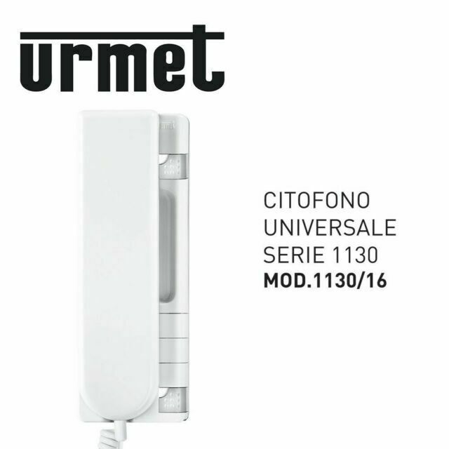 Urmet 1130/16: Citofono Universale per Sistemi 1+n e 4+n Bianco