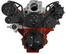 LS GM LS1 LS2 LS3 LS6 Serpentine Pulley Kit ALT Truck Style Balancer BLACK