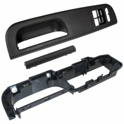 SCHWARZ 2er Türgriff Innen Abdeckung + Blende für VW Sharan 7M / Seat Alhambra