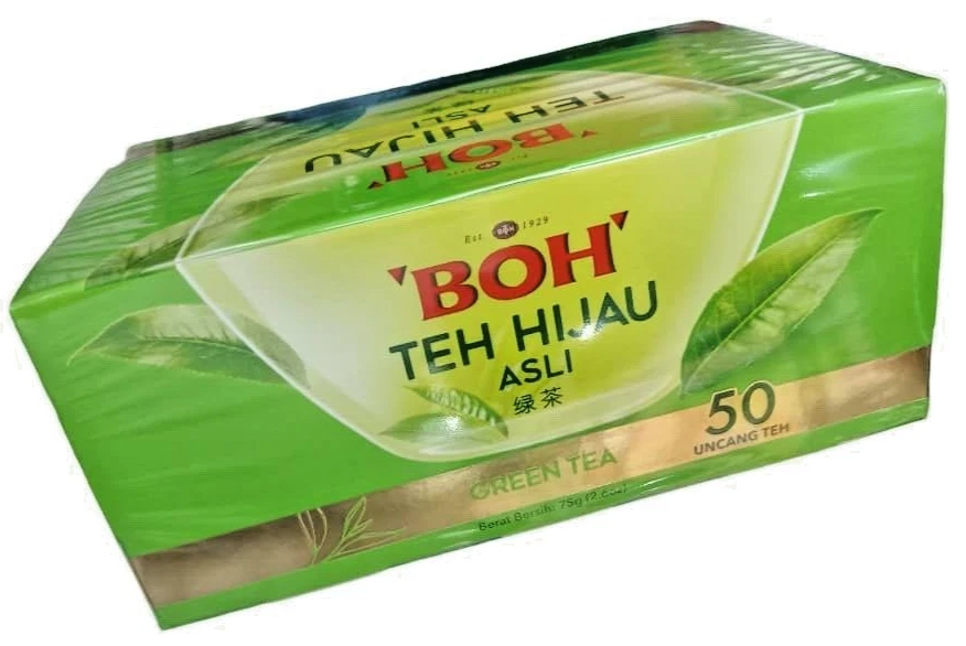 Chá verde puro BOH (2 pacotes X 50 saquinhos de chá) - Imagem 2 de 4