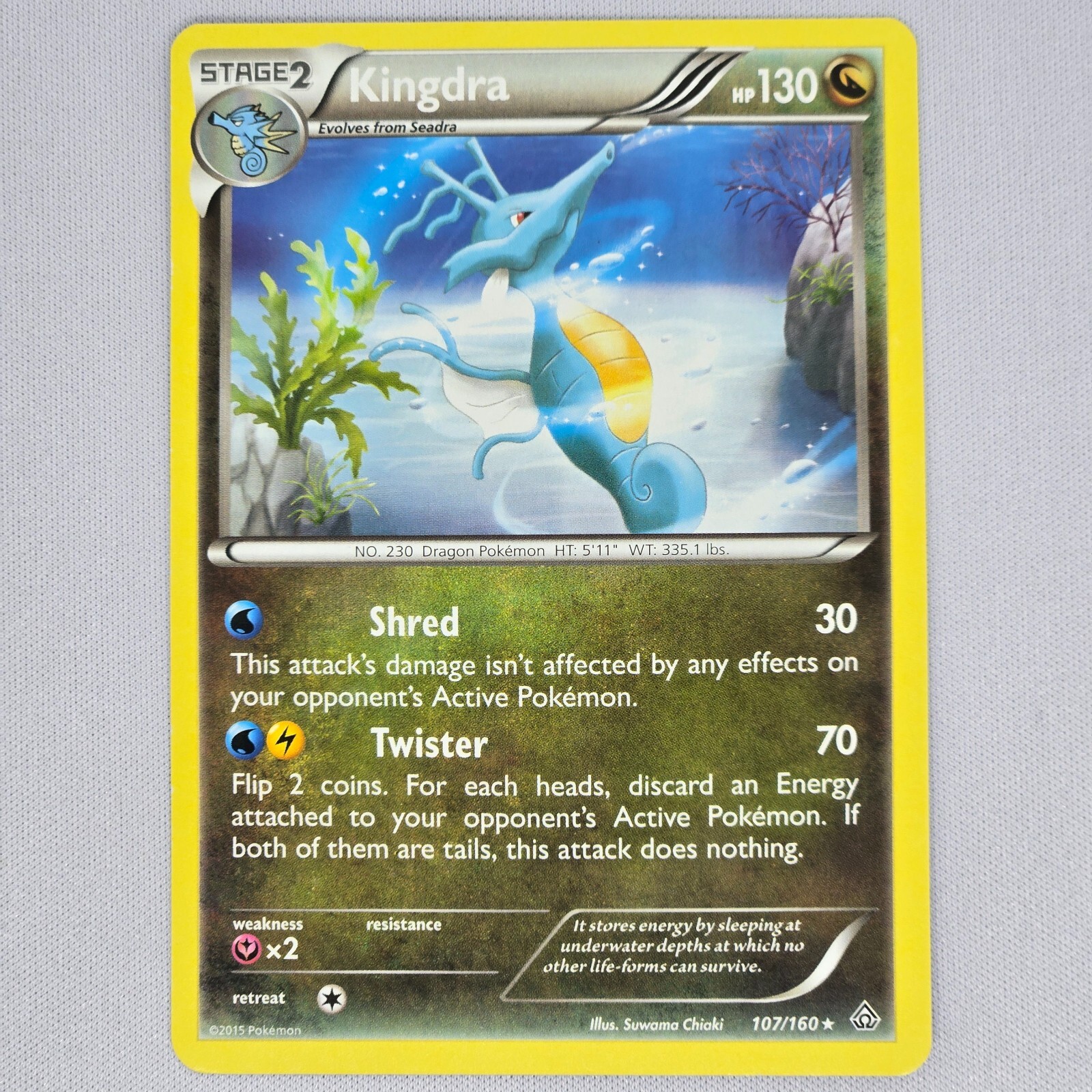Kingdra 107/160 XY Primal Clash Regular Rare Pokemon Card TCG English LP