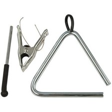 Ludwig LE1333 Pro 6" Steel Percussion Triangle with Attachment Clip and Striker