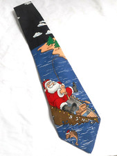 Specialties Hallmark H Holidays Fishing Santa Claus Novelty Necktie Candy Canes