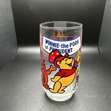 Winnie the Pooh For President Glass Pooh Country Tigger Pooh Piglet Sears