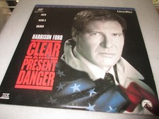 LASERDISC CLEAR AND PRESENT DANGER, HARRISON FORD,, WIDESCREEN EDITION 2 LDS
