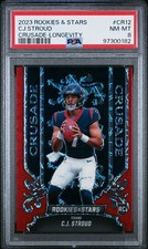 2023 Panini Rookies & Stars Crusade #CR12 Cj Stroud Crusade-Longevity PSA 8